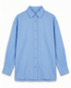 Picture of sky blue linen shirt