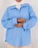 Picture of sky blue linen shirt