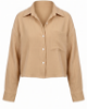 Picture of cafe cropped crinkled shirt