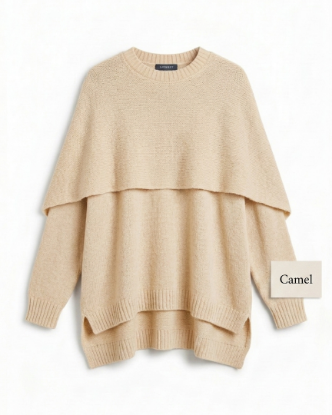 Picture of Camel Knitted Shawl
