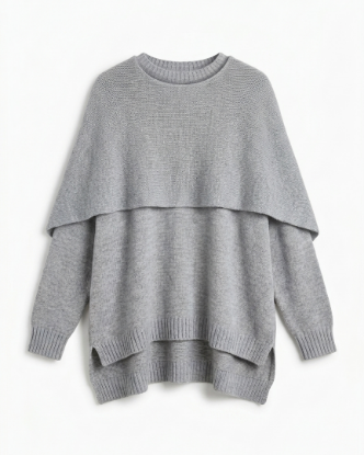 Picture of Grey Knitted Shawl