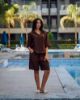 Picture of Short Linen Brown