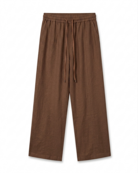 Picture of Pants Linen Brown