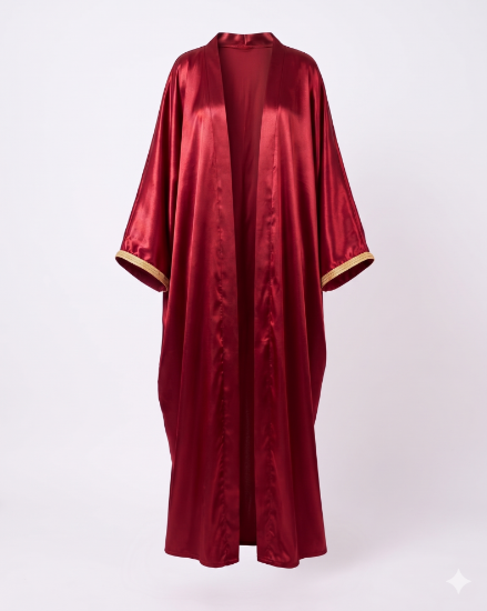 Picture of Burgundy Satin Kaftan