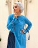Picture of into the flow turqoise dress
