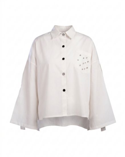 Picture of White Poplin Blouse